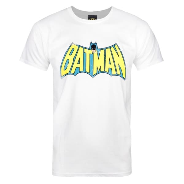 Red Label Batman Retro Logo T-Shirt för män White S