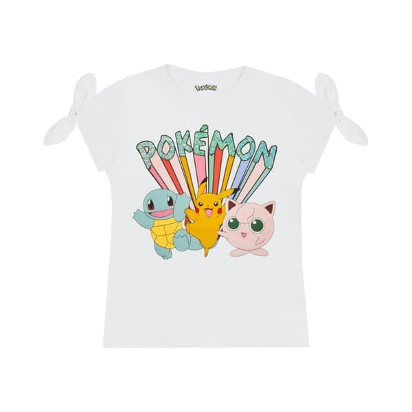 Pokemon Girls Characters T-Shirt White 13-14 Years