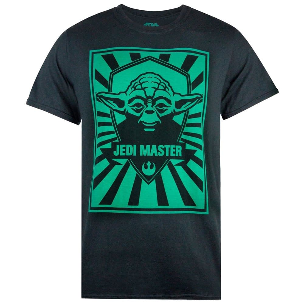 Star Wars Mens Yoda Jedi Master Poster T-Shirt