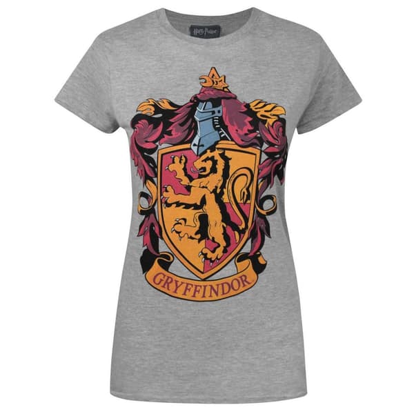 Harry Potter Womens/Ladies Gryffindor T-Shirt Grey L
