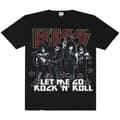 Miniatyrbillede 1 af 3: Amplified Herre Let Me Go Rock N Roll Kiss Diamante T-shirt