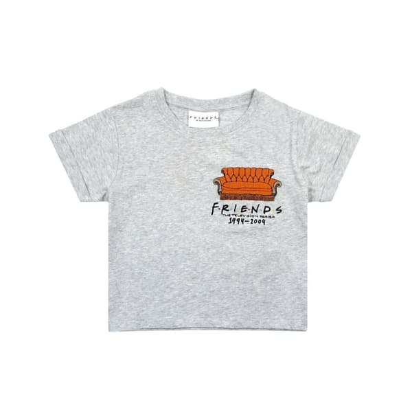 Friends Girls Central Perk Sofa Crop T-Shirt