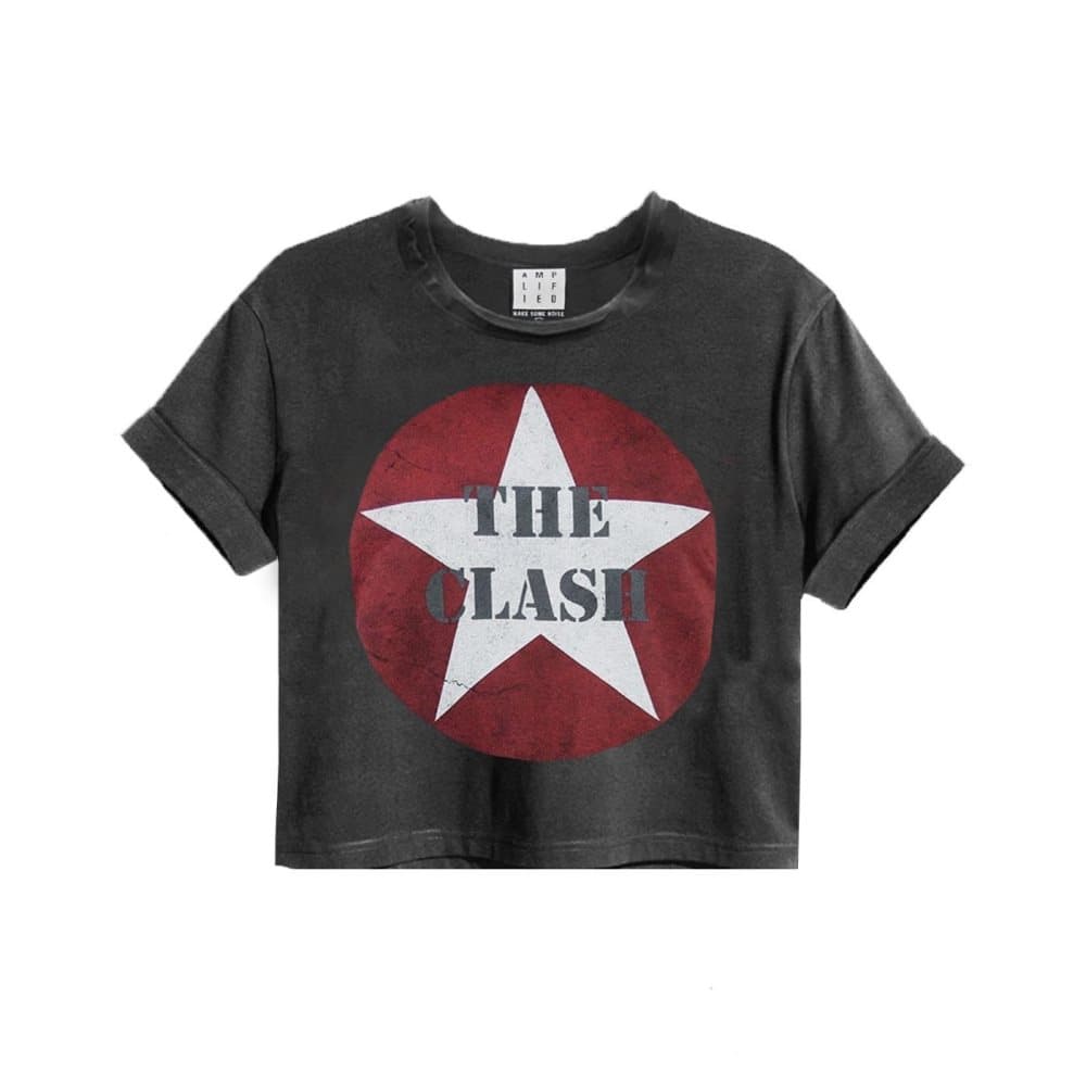 Amplified Kvinnor/Damer The Clash Logo Crop Top