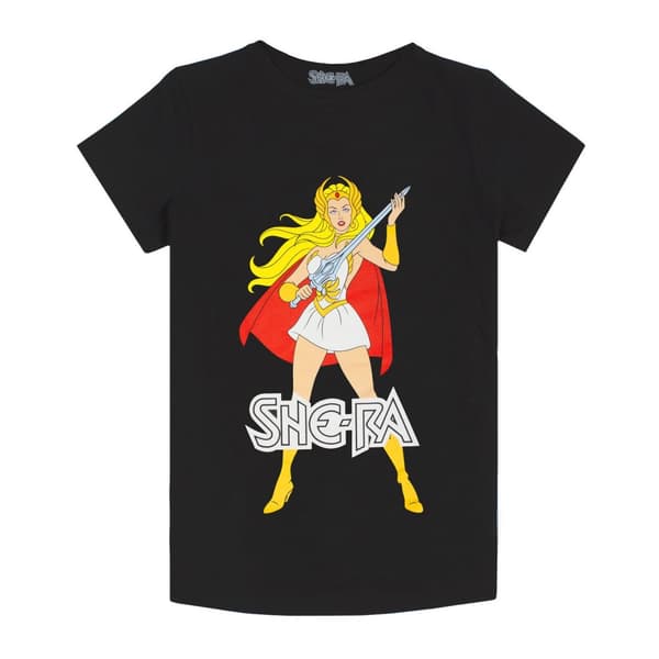 Masters Of The Universe Kvinder/Damer prinsesse af magt She-Ra T-shirt Black S