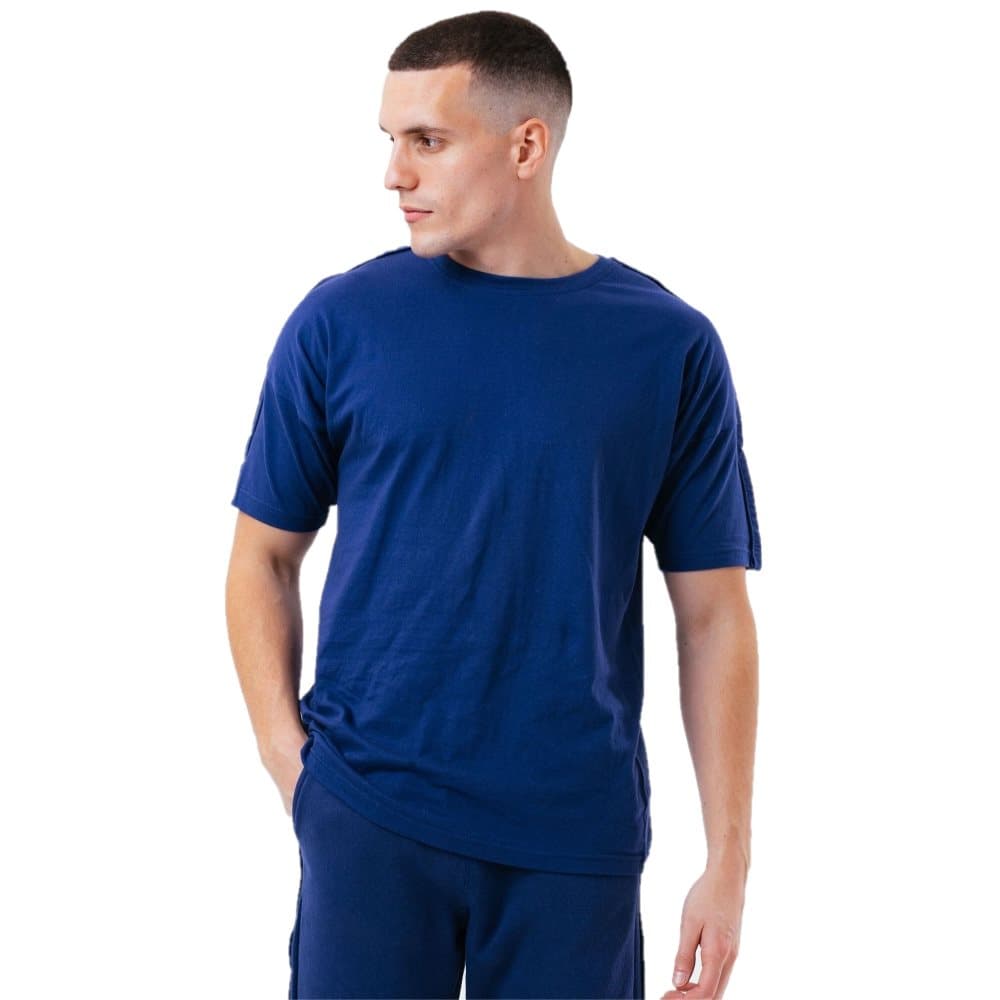 Hype Mens Tonal Tape Scribble Logo Oversized T-Shirt