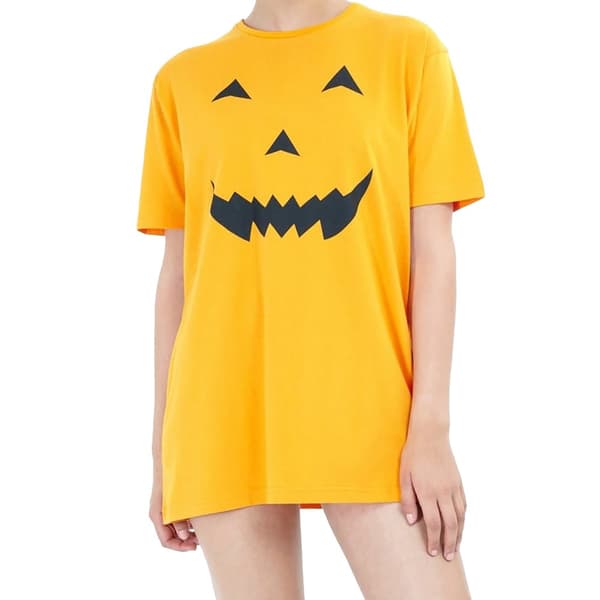 Brave Soul Dame/kvinder Pumpkin T-shirt-kjole