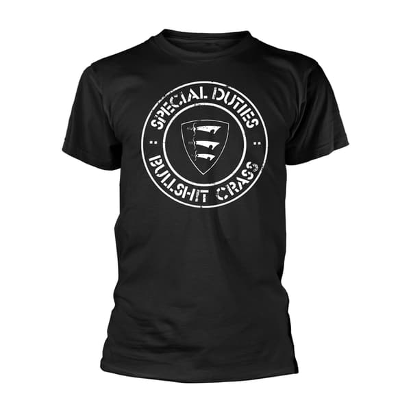 SPECIAL DUTIES - T-SHIRT, BULLSHIT CRASS (BLACK) M