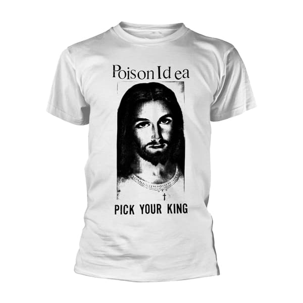 POISON IDEA - T-SHIRT, PICK YOUR KING (WHITE) XL