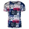 Miniatyrbilde 1 av 3: Harry Potter Mens Hogwarts Patch Print T-Shirt