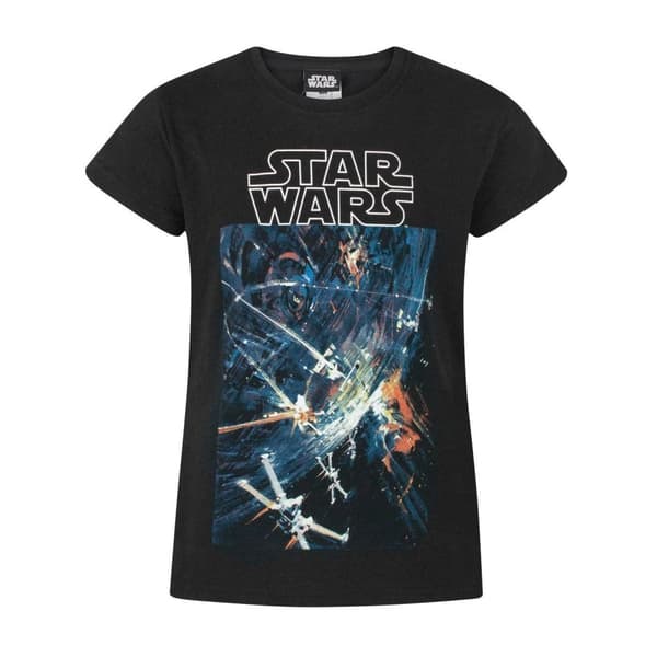 Star Wars Kortærmet T-shirt med dødsstjerne for piger