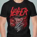 Miniatyrbild 1 av 2: Svart skräck t-shirt Freddy Krueger  Elm Street slasher