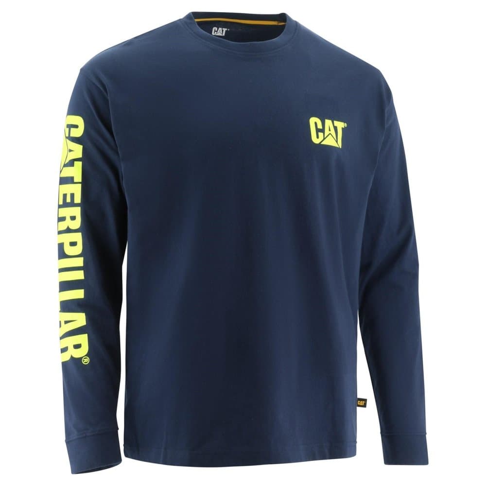 Caterpillar Långärmad T-shirt med långärmad banderoll för män