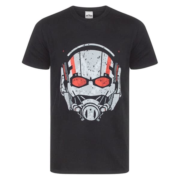 Marvel Officiell T-shirt med hjälm från Ant-Man för män Black 2XL