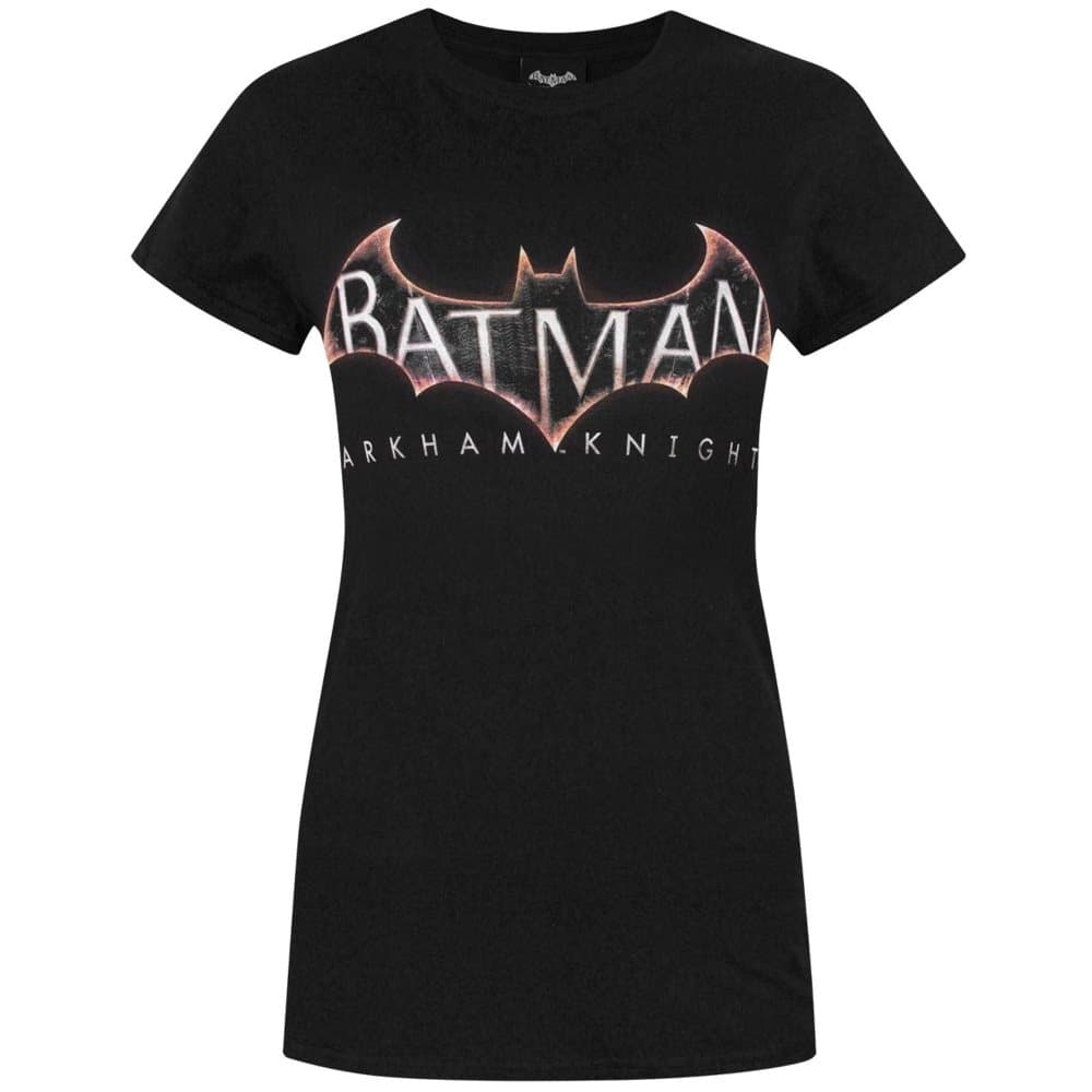 Batman T-shirt med Arkham Knight-logotyp för kvinnor och damer