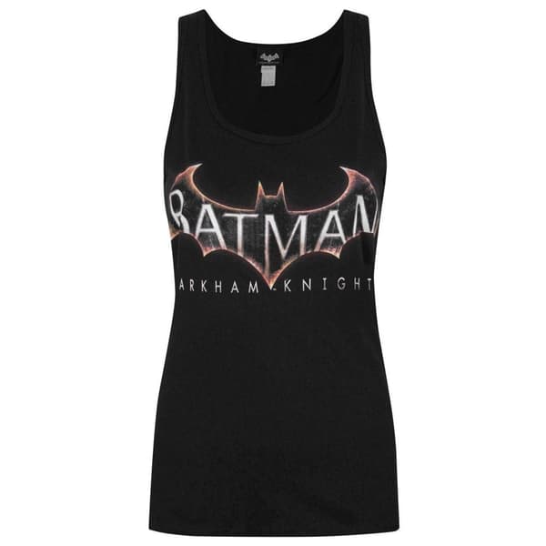 Batman Womens/Ladies Arkham Knight Tank Top Black L