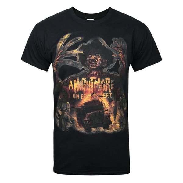 Nightmare On Elm Street Official Mens Freddy Krueger T-Shirt Black S
