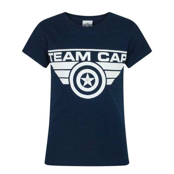 Captain America Civil War T-shirt för flickor med lagkap