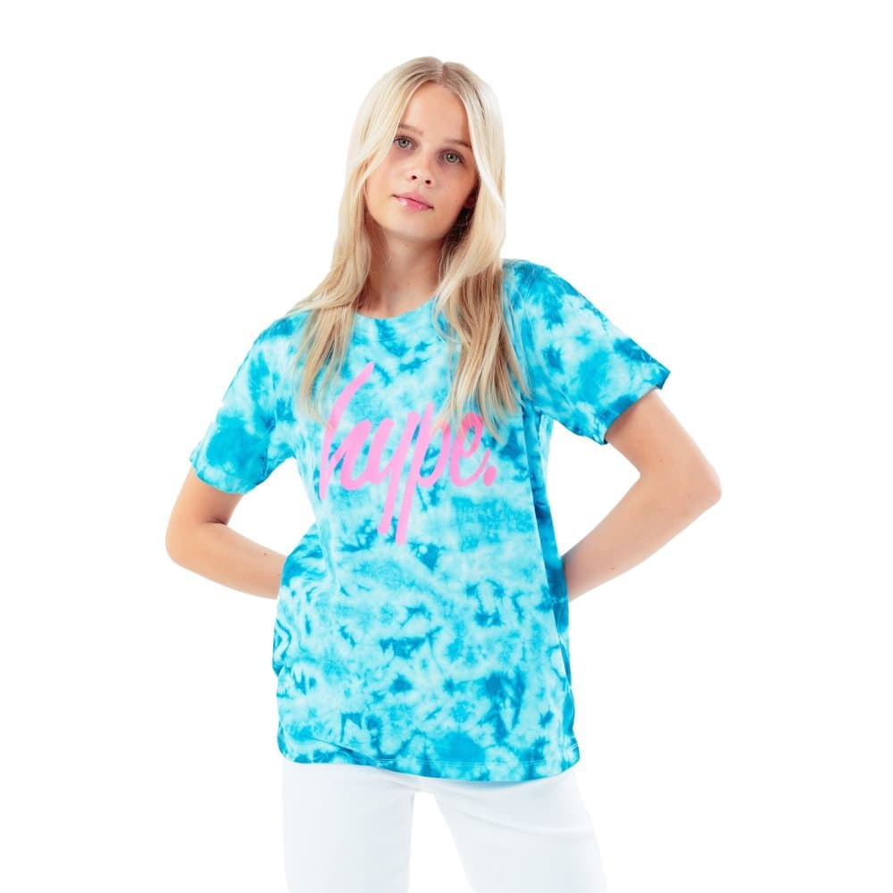 Hype T-shirt för barn/barn med Tie Dye-färgning