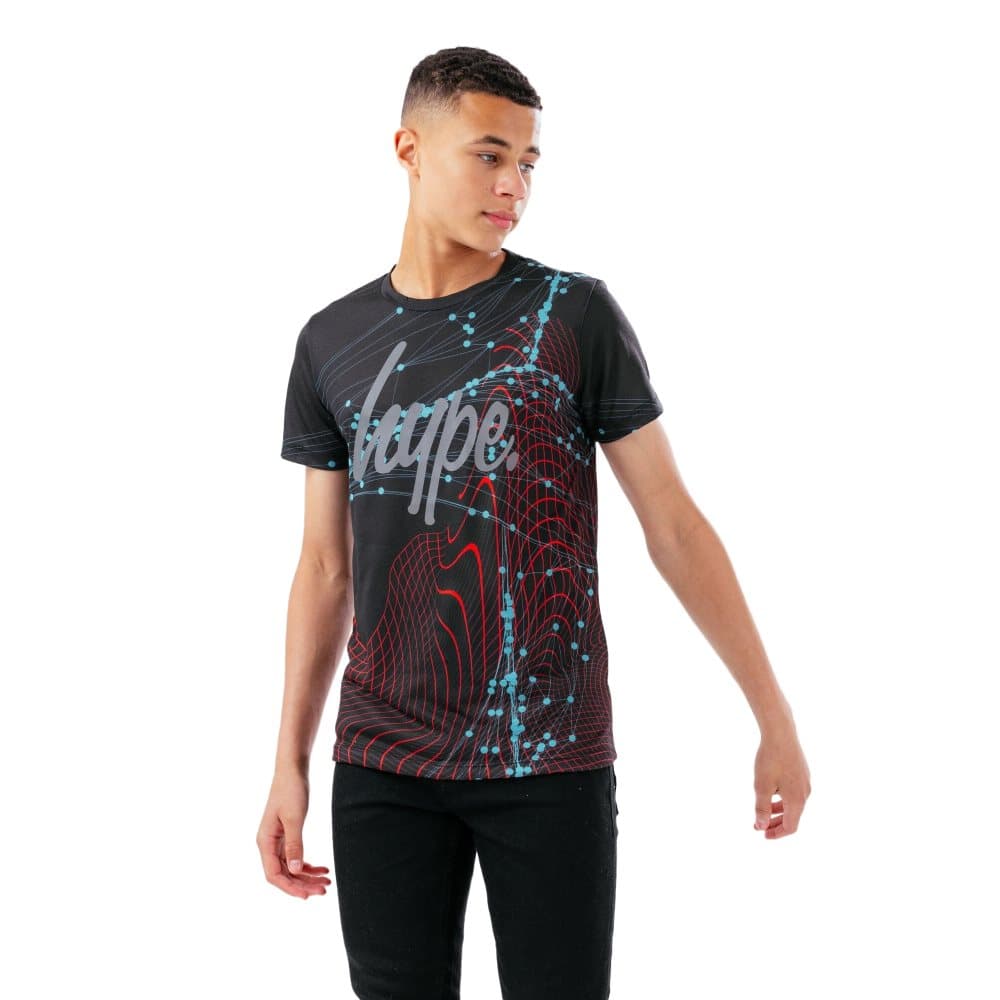 Hype T-shirt för barn/barn med trådlandskap