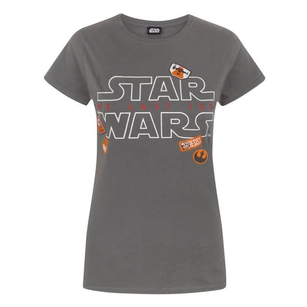 Star Wars Dame/Damer The Last Jedi Badges T-shirt