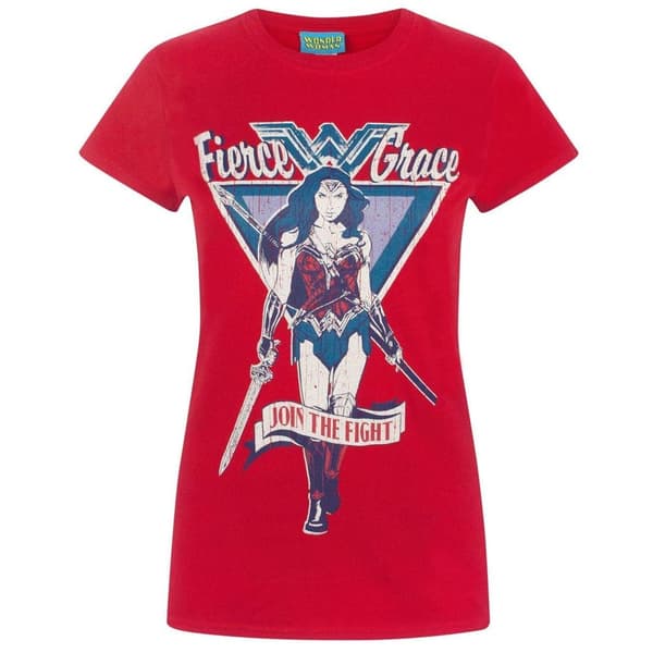 Wonder Woman Kvinnor/Damer deltar i kampen T-Shirt