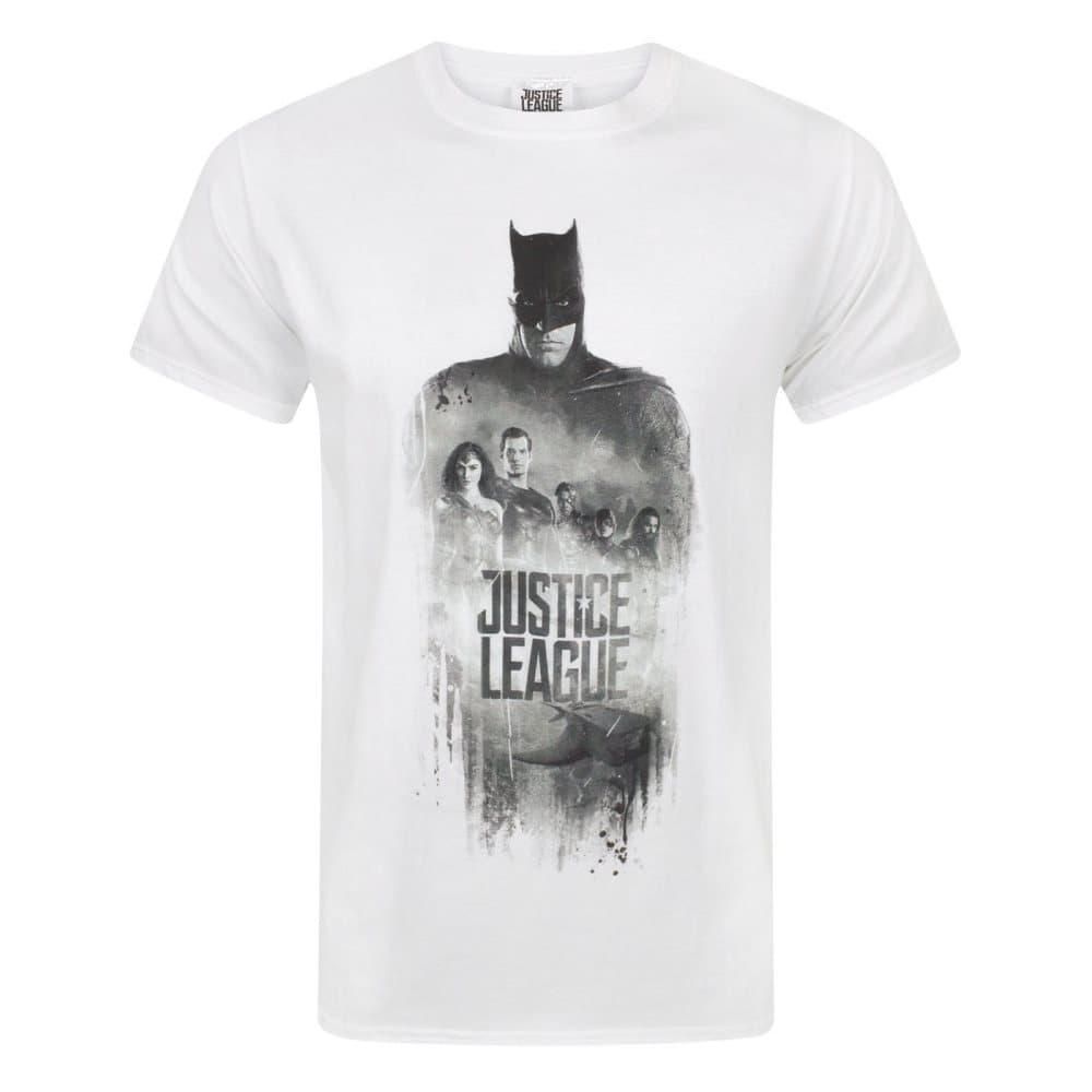 Justice League T-shirt med karaktärslinje för män