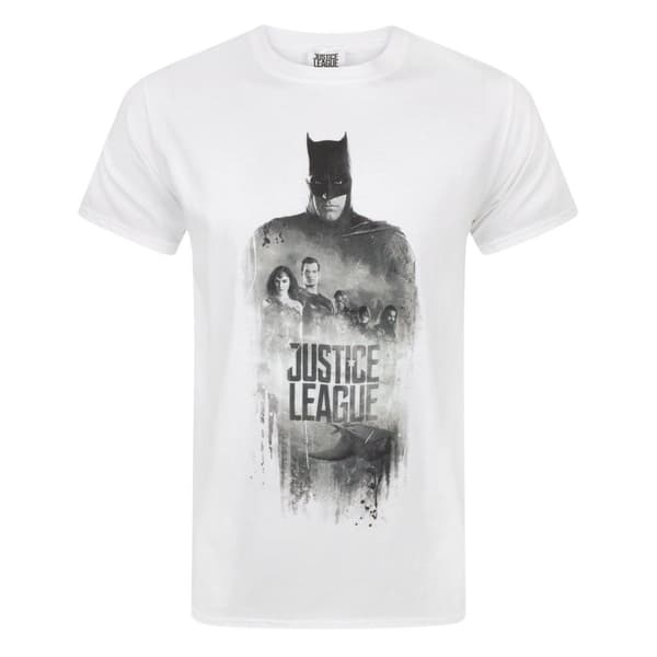 Justice League T-shirt med karaktärslinje för män