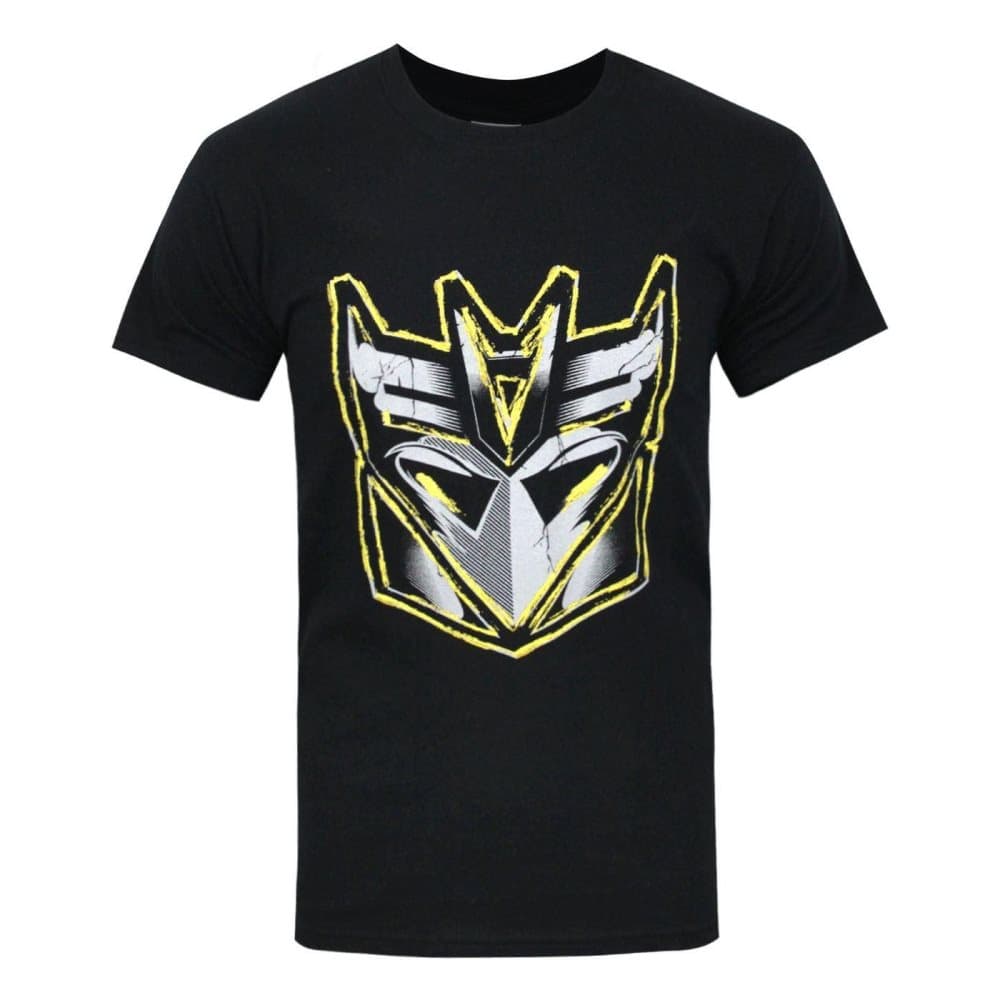 Transformers Officiell T-shirt med metallisk logotyp från Decepticon för män