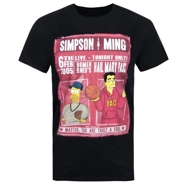 The Simpsons Officiellt herr Simpson & Ming T-Shirt Black M