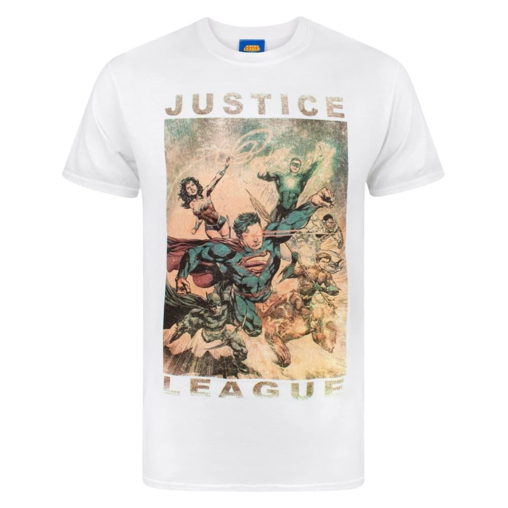 Justice League Herr tecken Action T-Shirt
