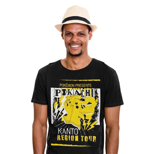 Pokemon Unisex T-shirt för vuxen med Kanto Region Tour
