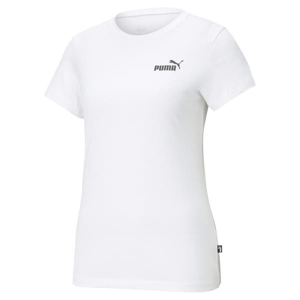 Puma T-shirt med ESS logo til kvinder/damer White XS