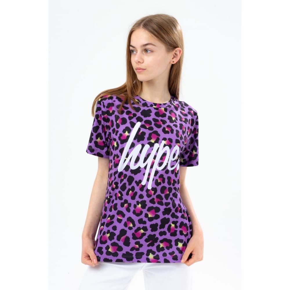 Hype T-shirt med leopardtryck för flickor