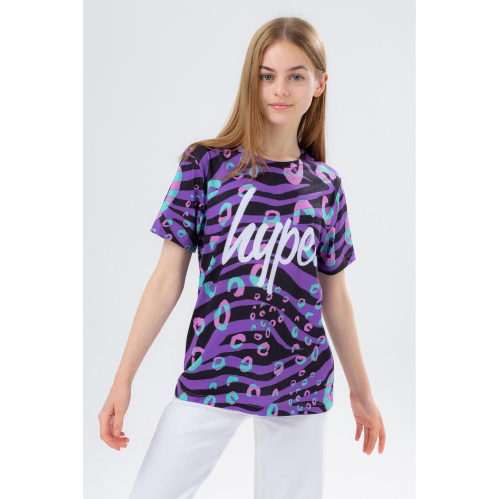 Hype Tyg med Funky Zeb-Pard T-Shirt för flickor