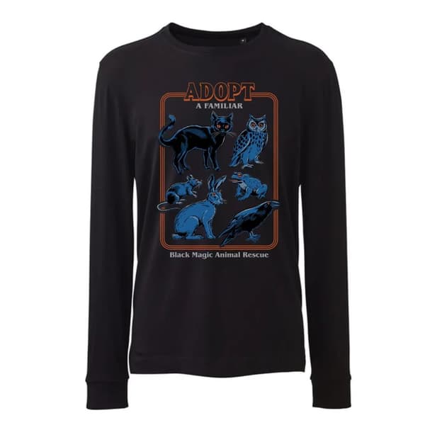 Steven Rhodes Unisex vuxen Adopt A Familiar långärmad T-shirt för vuxna