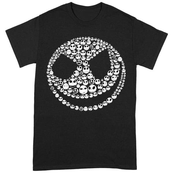 Nightmare Before Christmas Unisex T-shirt för vuxna med små huvuden