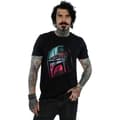 Miniatyrbild 3 av 4: Star Wars: The Mandalorian Unisex T-shirt för vuxna med Mandalore-hjälmens reflektion