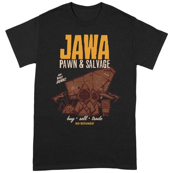 Star Wars Unisex vuxen Jawa Pawn & Salvage T-Shirt Black/Yellow/Brown XL