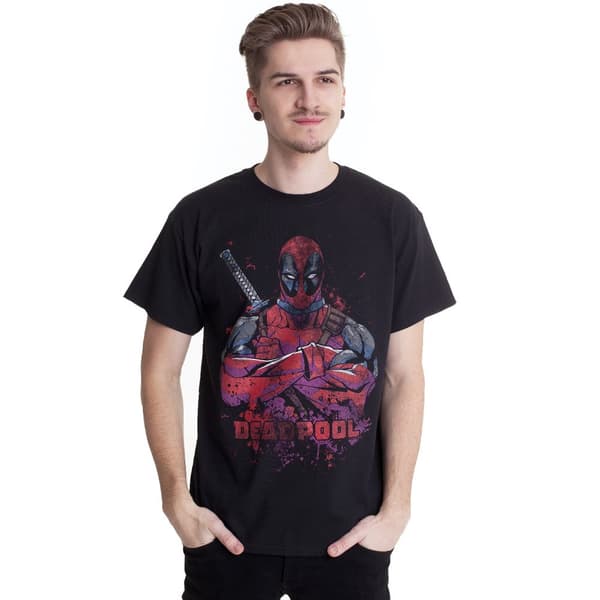 Deadpool Unisex Adult Pose T-Shirt
