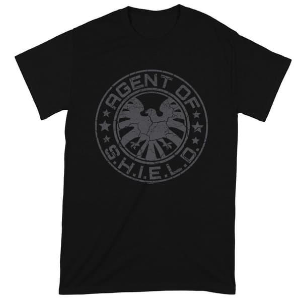 Marvel Avengers Unisex vuxen Beaten Shield T-Shirt