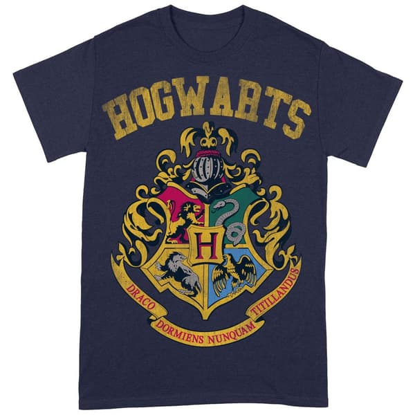 Harry Potter Unisex T-shirt för vuxna med Hogwarts Crest