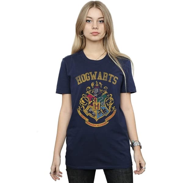 Harry Potter Dame/kvinder Hogwarts Crest T-shirt