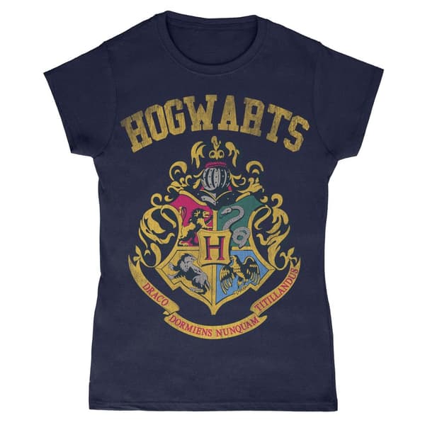 Harry Potter Dame/kvinder Hogwarts Crest T-shirt