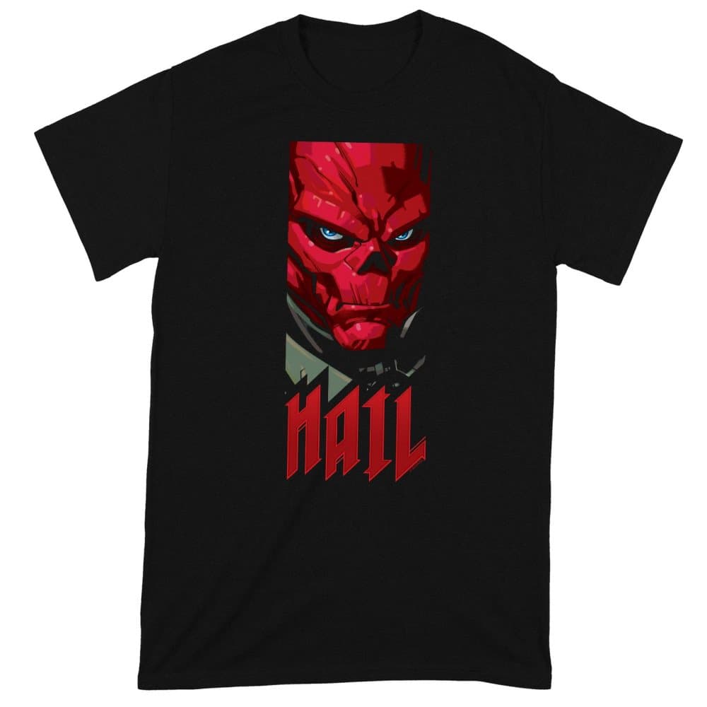 Marvel Avengers Unisex vuxen Hail Red Skull T-Shirt