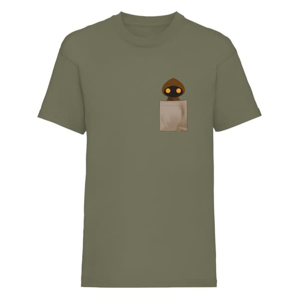Star Wars Unisex Adult Jawa Pocket T-Shirt Military Green M