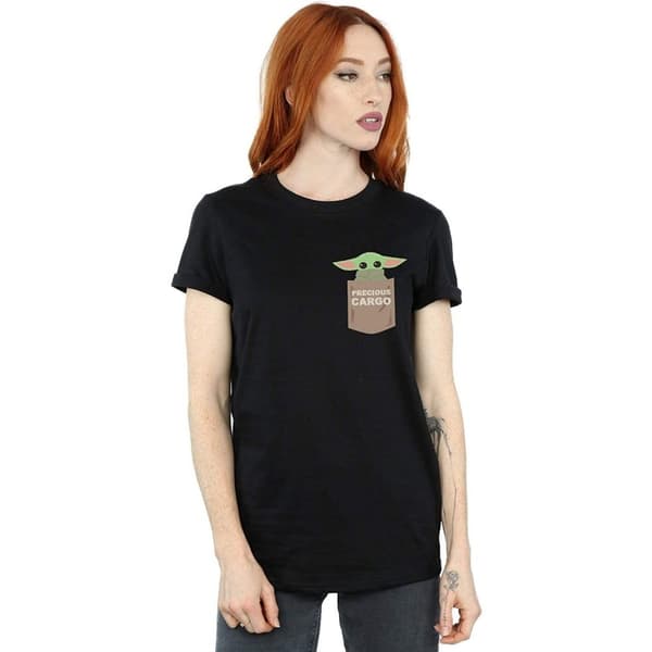 Star Wars: The Mandalorian Unisex voksen Precious Cargo Baby Yoda T-shirt til voksne