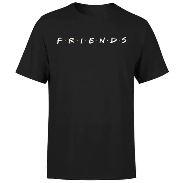 Friends Unisex Adult T-Shirt Black XXL