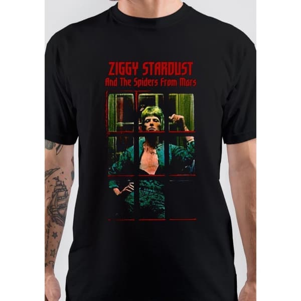David Bowie Unisex Adult Ziggy Stardust T-Shirt