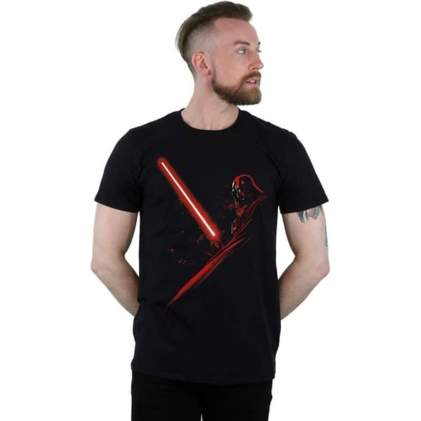 Star Wars Unisex vuxen Darth Vader ljussabel T-Shirt