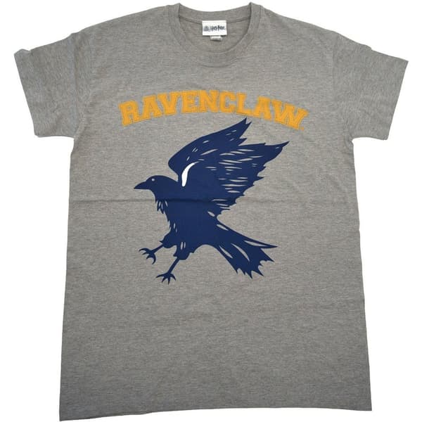 Harry Potter Unisex Adult Ravenclaw T-Shirt Grey/Blue/Yellow S